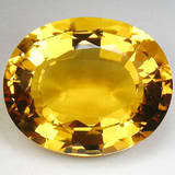 20.30ct OVAL YELLOW GOLD CITRINE