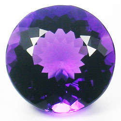 27.55ct ROUND DEEP PURPLE AMETHYST