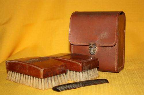 Old brushes and comb.