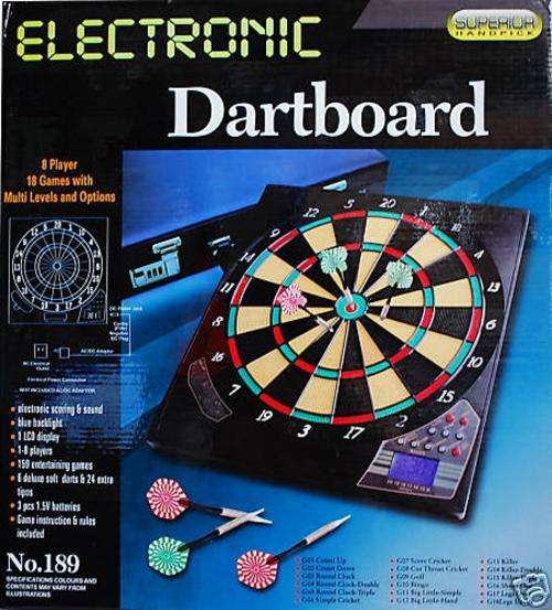 Great Electronic Dartboard With 18 games and 159 entertaining games at multi levels and options