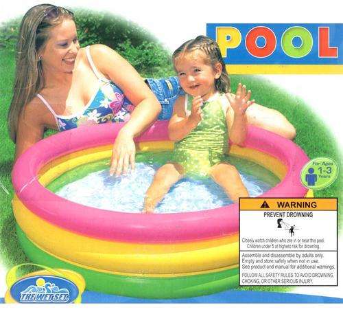 Inflatable Baby Swimming Pool  61cmX22cm
