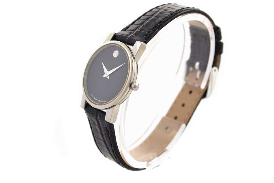 Vintage Movado Museum Stainless Steel Quartz Petite Ladies Watch 1119