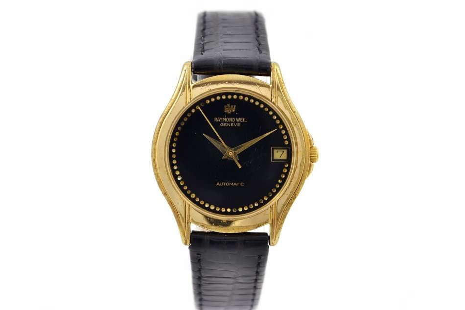 Vintage Raymond Weil Geneve 18kt Gold Plated Automatic Midsize Watch 662