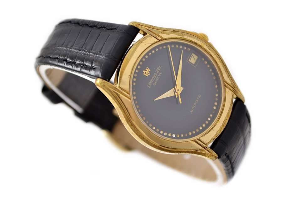 Vintage Raymond Weil Geneve 18kt Gold Plated Automatic Midsize Watch 662