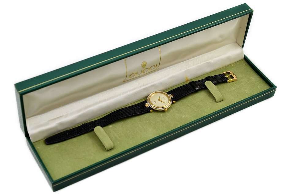 Vintage Gucci 4500L Gold Plated Ladies Quartz Watch 1662