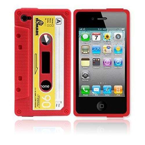 Retro Cassette Tape Case for iPhone 4G - multiple colours
