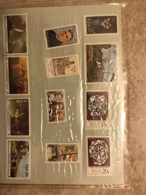 Various RSA stamps as per picture (Please see both pictures for two sheets)