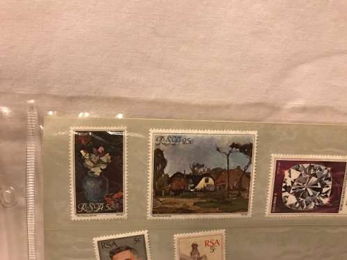 Various RSA stamps as per picture (Please see both pictures for two sheets)