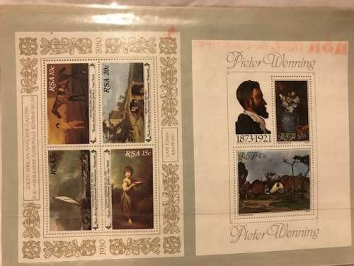 Various RSA stamps as per picture (Please see both pictures for two sheets)