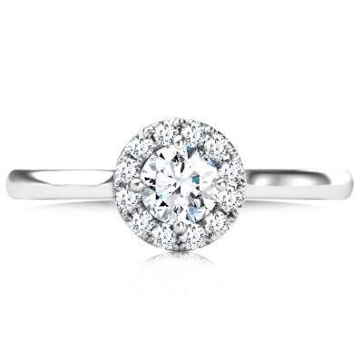 Browns Halo Diamond Ring