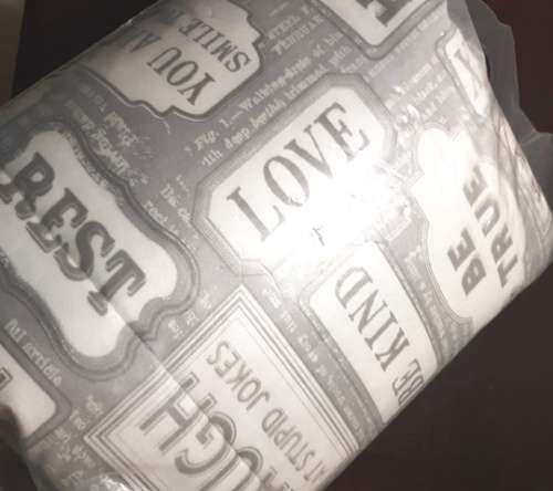 3pc (Love Sayings) Printed Comforter Set (Queen)