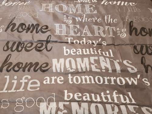 LAST MINUTE SALE -Home is where the heart is Comforter Set(Double)