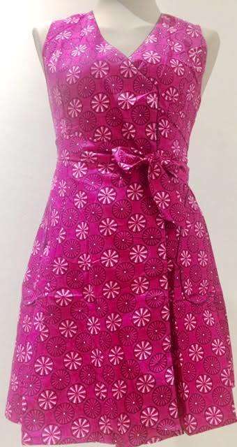 Purple Wrap Over Dress (Size 38)