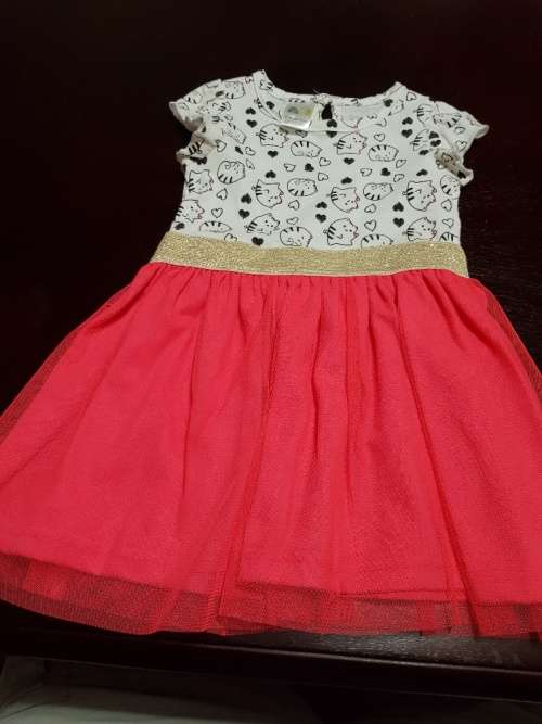 Pink Kitty Dress  (9-12months) SNAP FRIDAY SPECIAL COURIER RATE