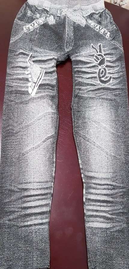Jean Print Leggings-Free Size