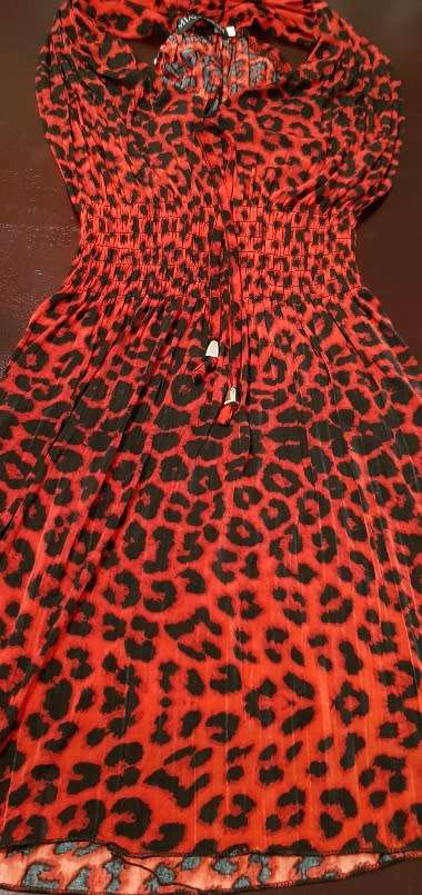 Red Leopard Print Top XXL/3XL