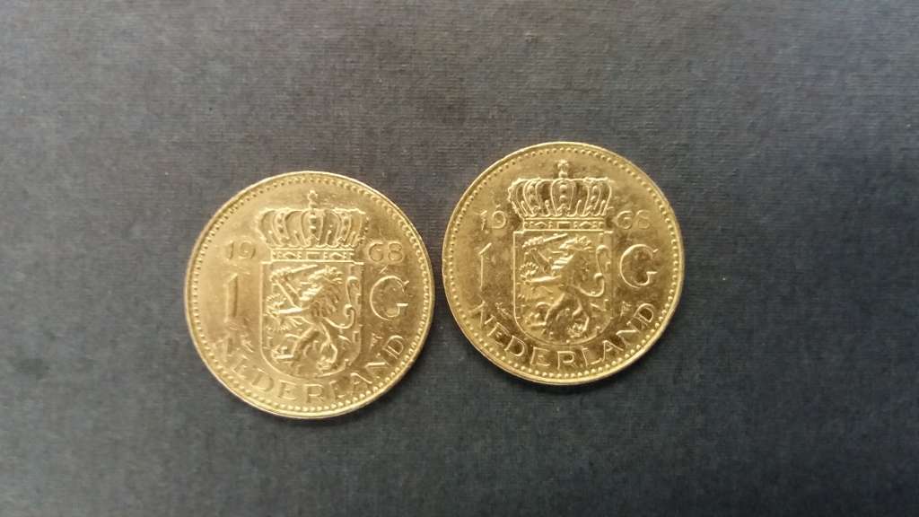 Netherlands 1968 1 Gulden *Queen Juliana  2 X coins*