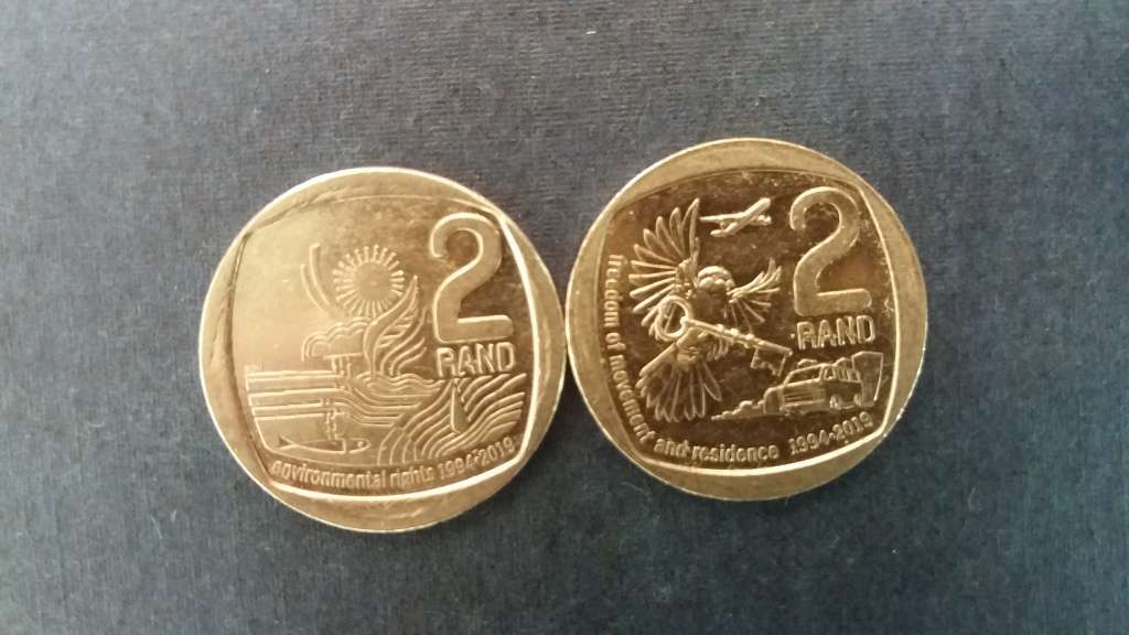South Africa 2019 R2 - Freedom of movement & residence , Environmental Rights * 2 x coins*