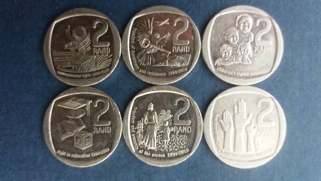 South Africa 2019/2020 R2 Rights Coins * 6 x Coins*
