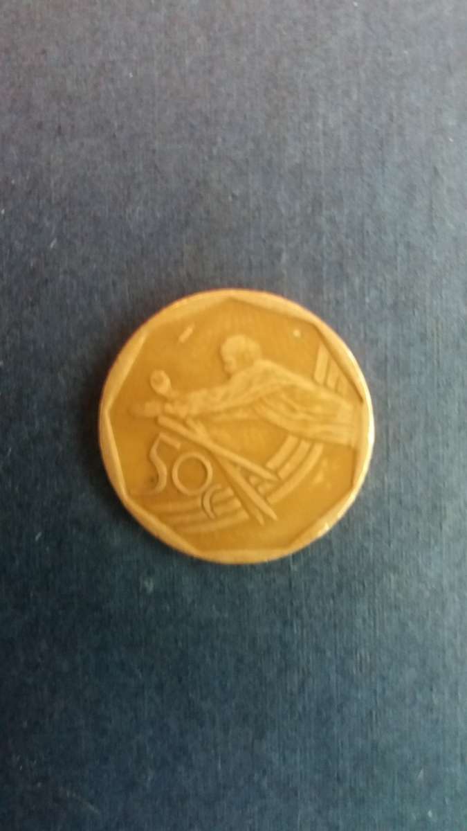 South Africa 2003 50 cents - ICC Cricket World Cup* Mintage 11 749*