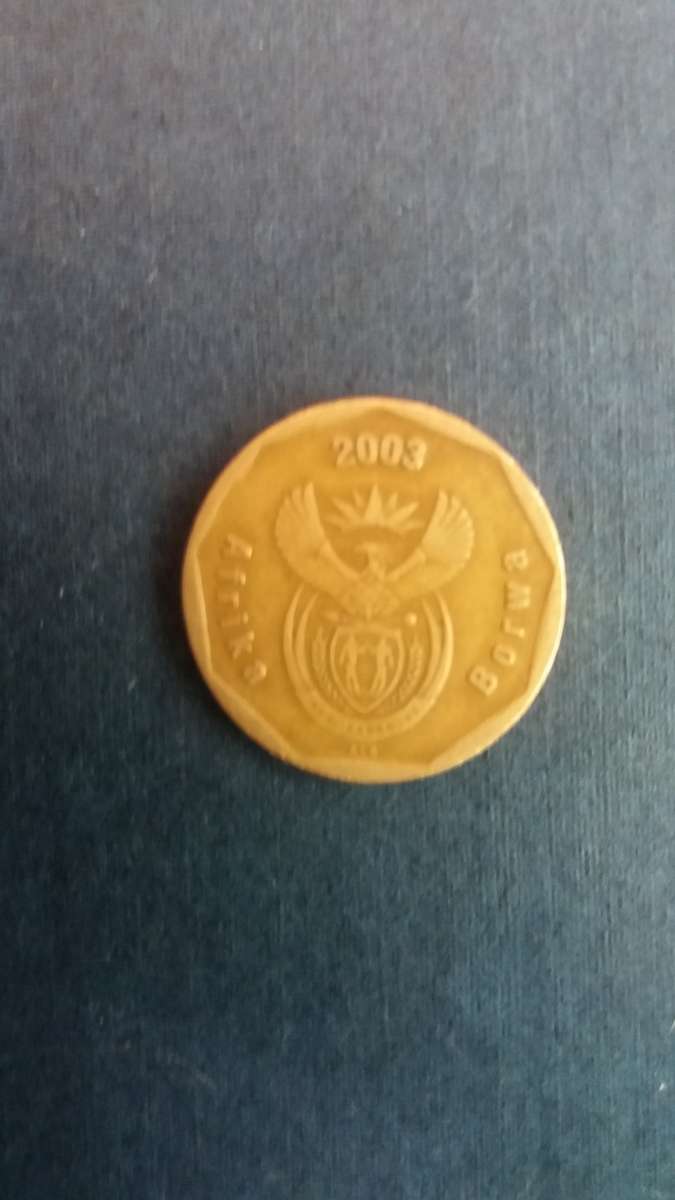 South Africa 2003 50 cents - ICC Cricket World Cup* Mintage 11 749*