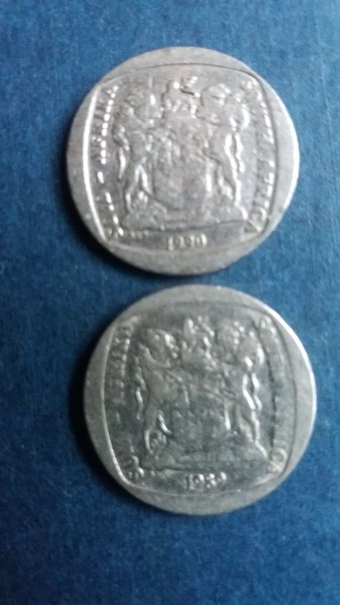 South Africa 1989 & 1990 R2 * 2 X Coins*