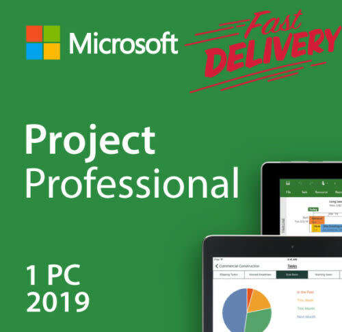 Genuine Microsoft Project Professional 2019 Activation Key License