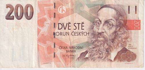 CZECH REPUBLIC 200 KORUN 1998 P19 VF