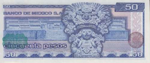 MEXICO 50 PESOS 1979 SERIES GP P67b UNC