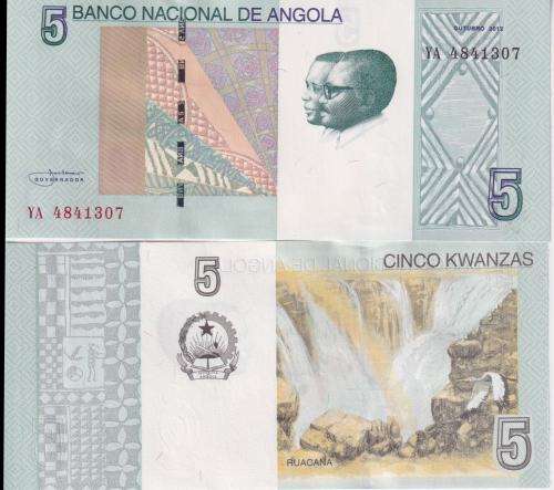 Angola 5 Kwanzas 2012, P-151Aa, UNC