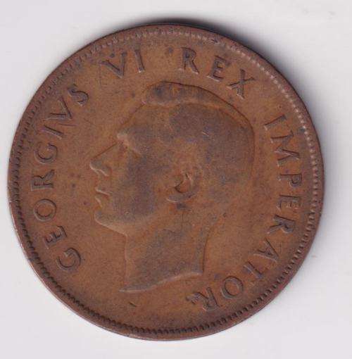 UNION OF SOUTH AFRICA - ONE Penny - George VI 1942