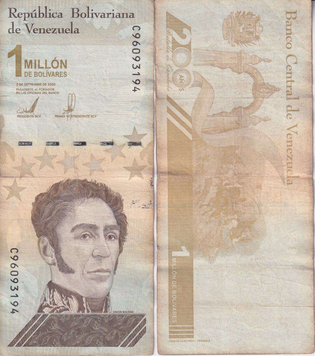 Venezuela 1 Million Bolivar Soberano 2020, P-114 VF