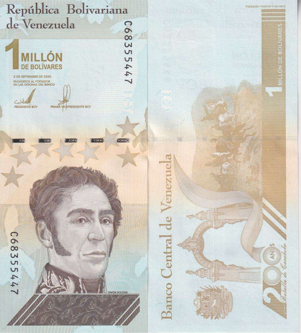 Venezuela 1 Million Bolivar Soberano 2020, P-114 UNC