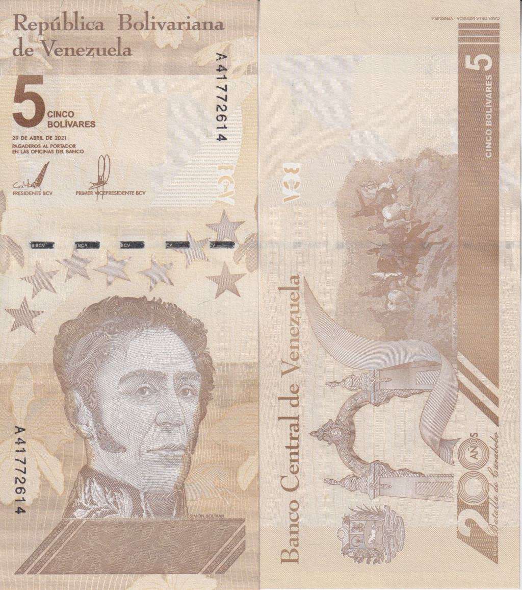 Venezuela 5 MILLION BOLIVAR Digitales Bolivares 2021 P115 UNC