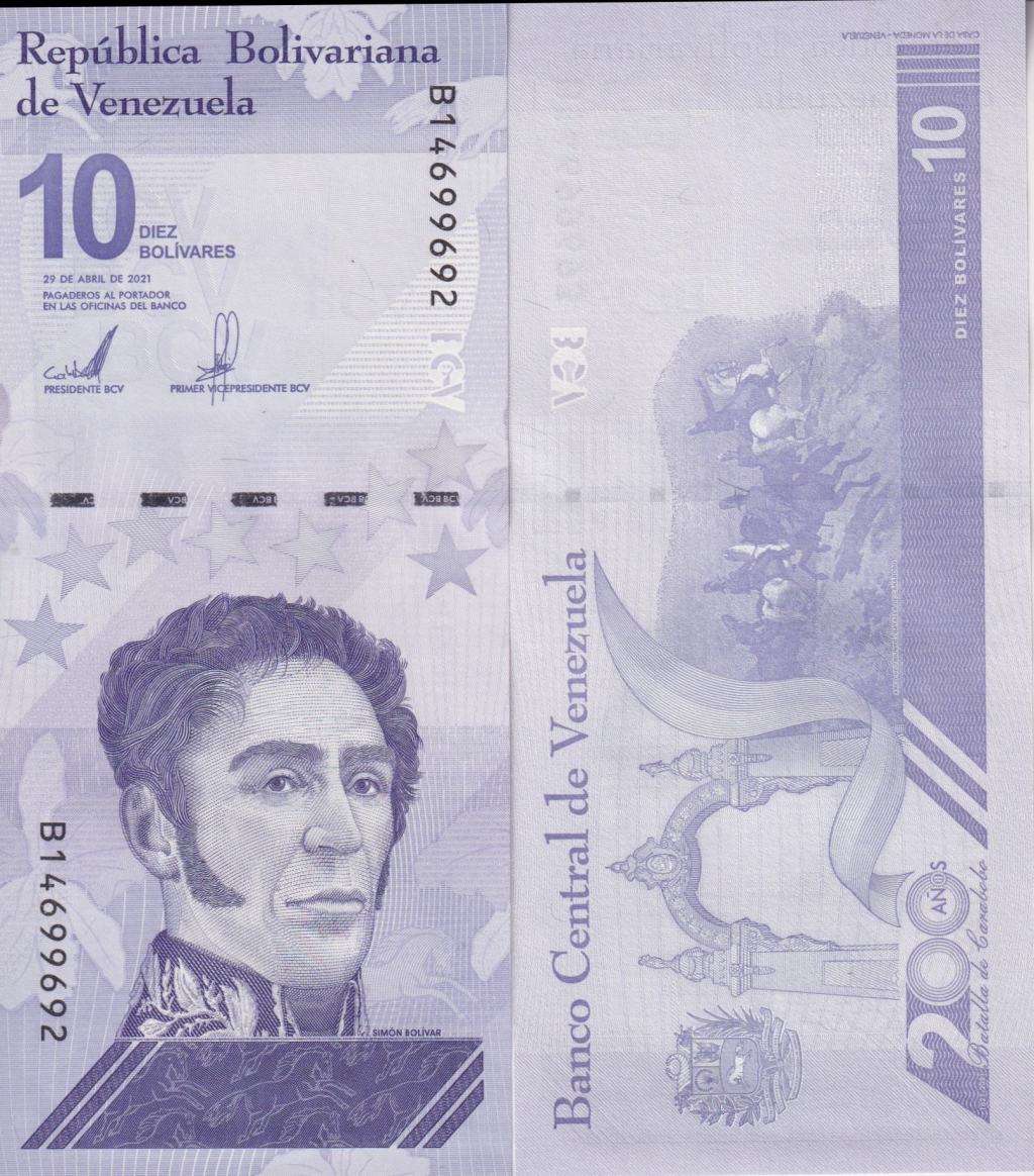 Venezuela 10 MILLION BOLIVAR Digitales Bolivares 2021 P116 UNC