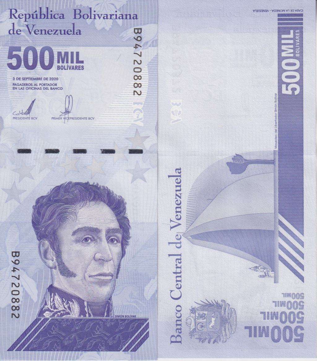 Venezuela 500,000 Bolivar Fuerte, 2020, P-113 UNC