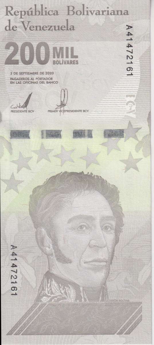 Venezuela 200,000 Bolivar Soberano 2020 P112 UNC