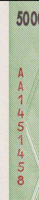 ZIMBABWE 50 TRILLION DOLLARS 2008 P90 AA `CRISP` UNCIRCULATED