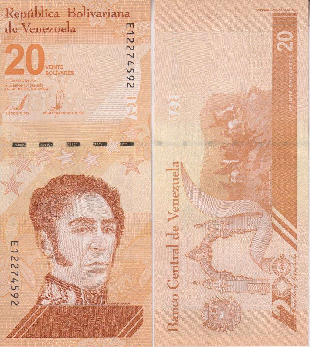 VENEZUELA 20 MILLION DIGITAL 2021 P117 UNC