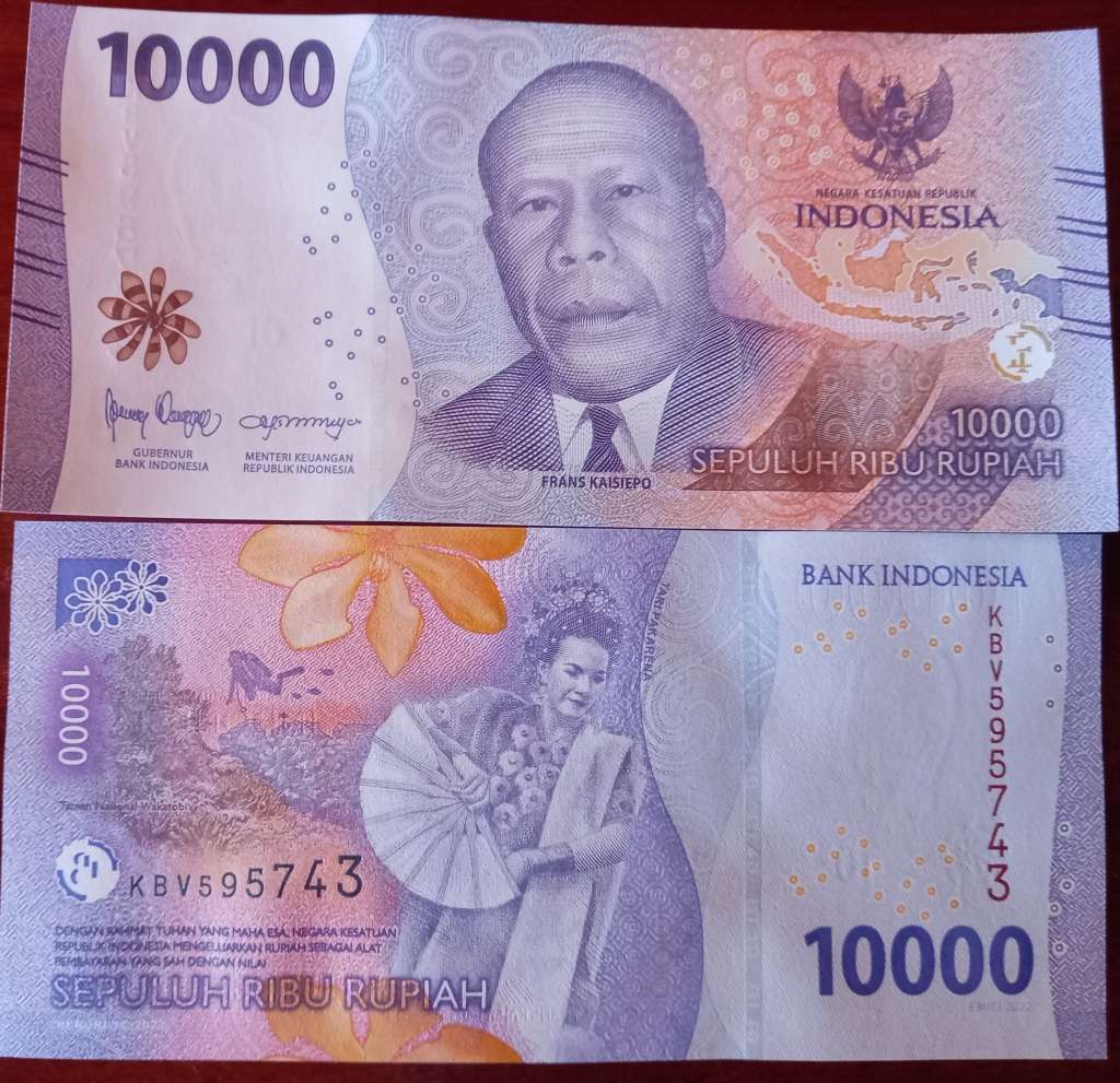 Indonesia 10,000 Rupiah 2023 P-165a.2 UNC