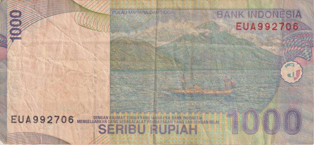 INDONESIA 1000 RUPIAH 2000 P141 VF