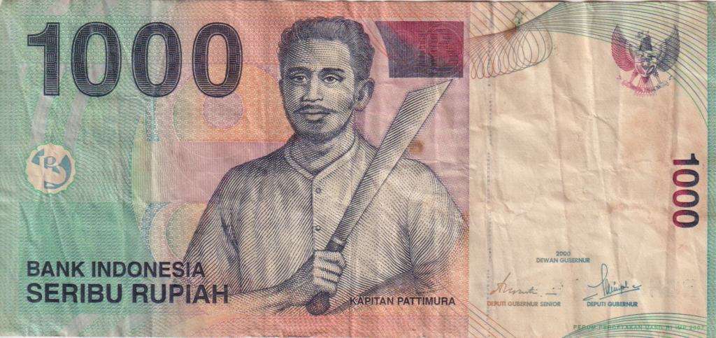 INDONESIA 1000 RUPIAH 2000 P141 VF