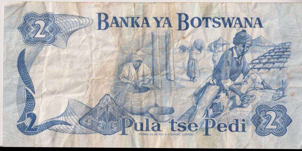 BOTSWANA - 2 PULA 1989-92 P7d VF