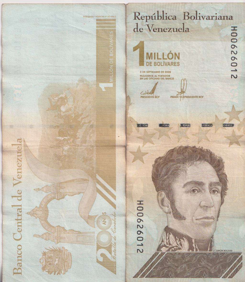 VENEZUELA 1 MILLION BOLIVARS 2020 P114 VF