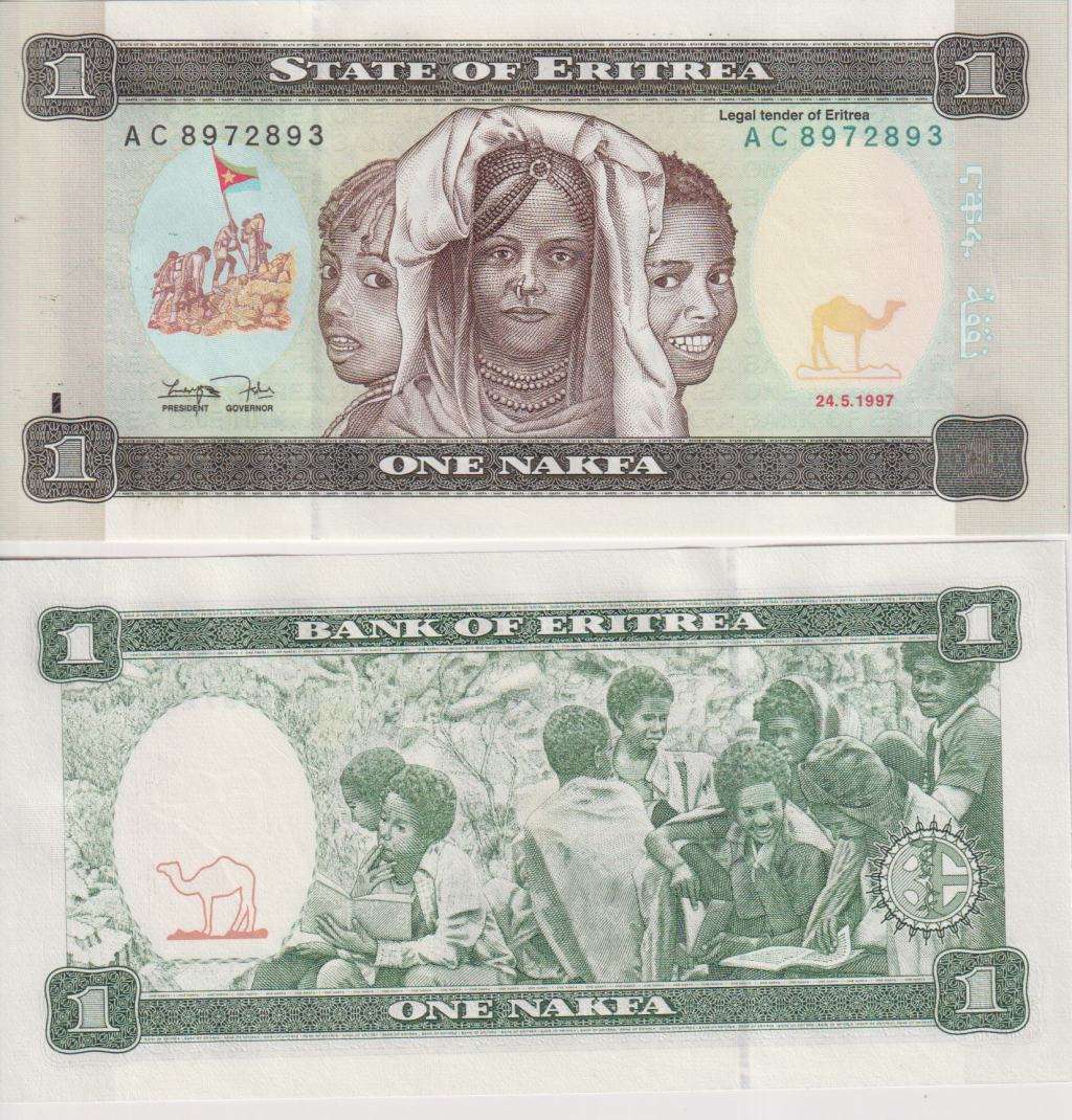 Eritrea 1 Nakfa 1997, P-1, UNC