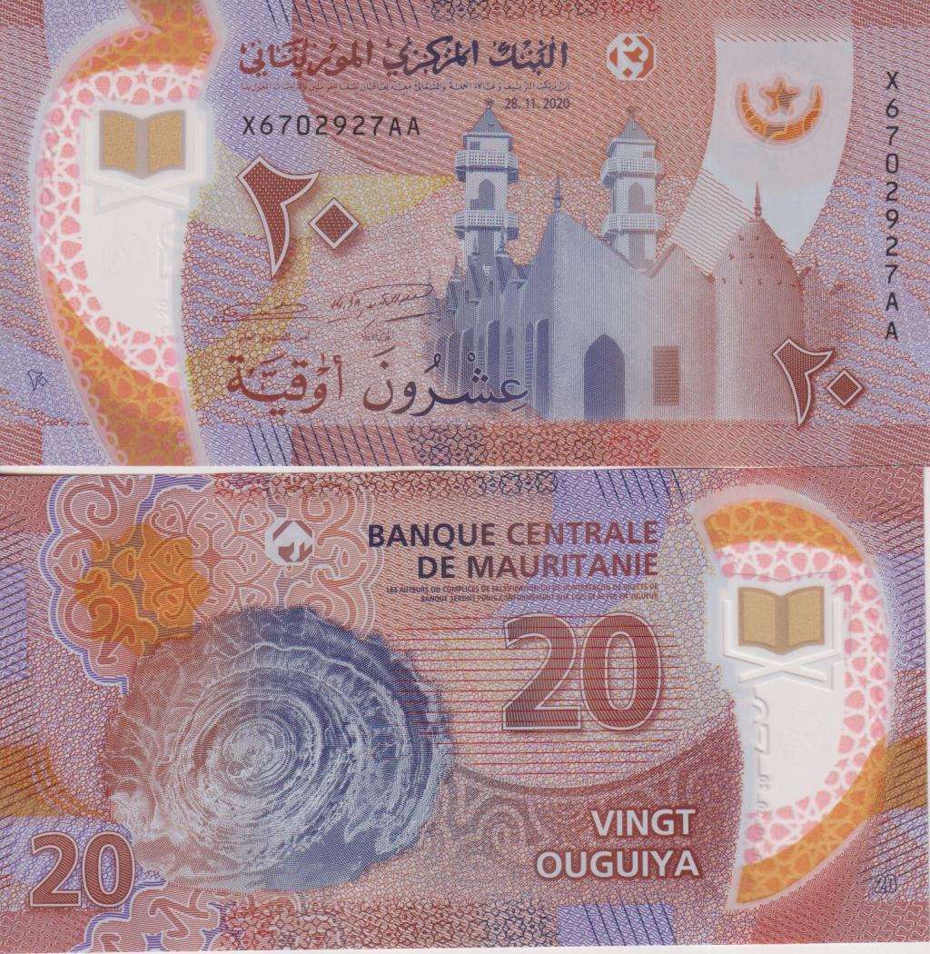 Mauritania 20 Ouguiya 2020, P-A22, UNC, Polymer
