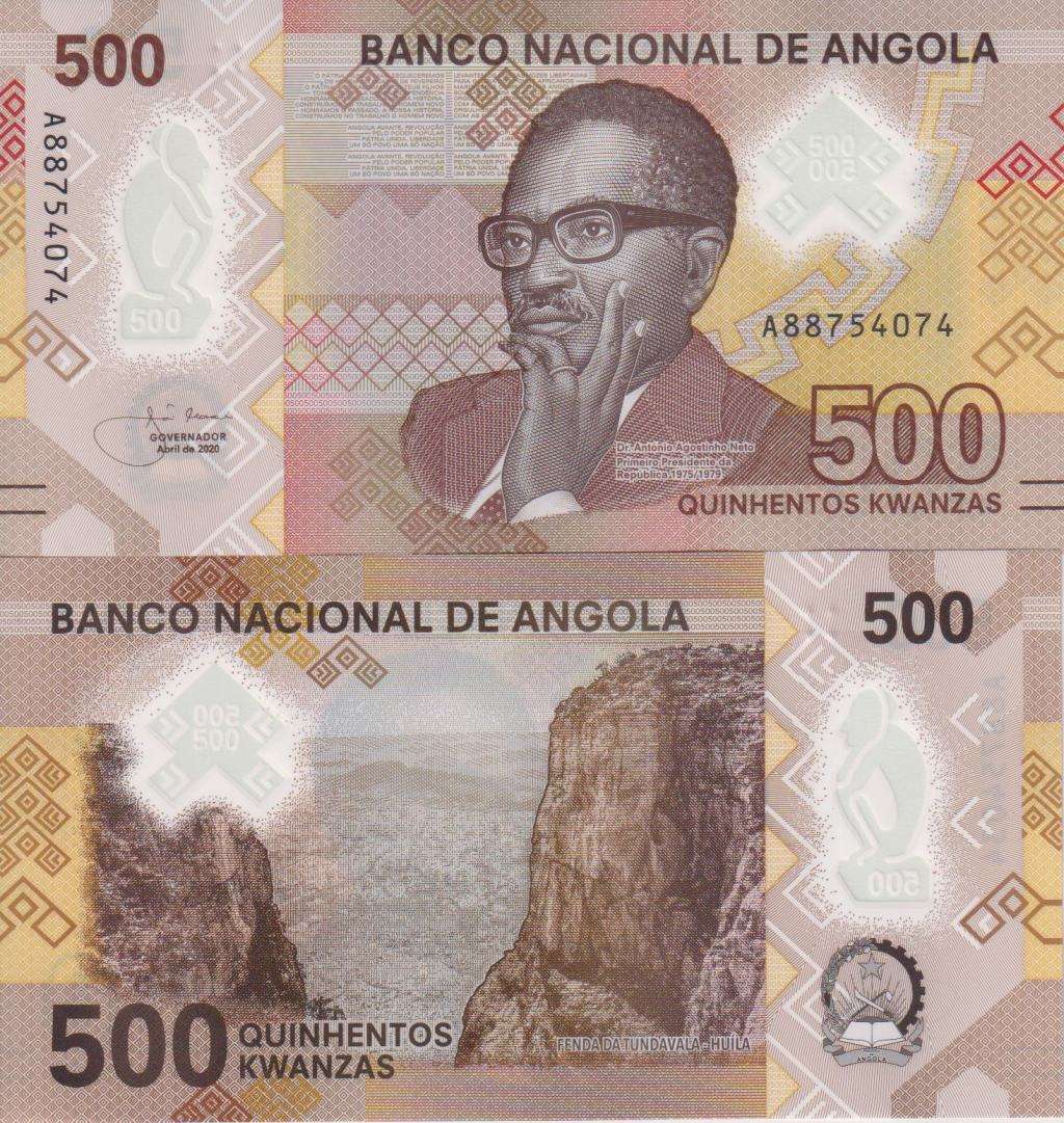 Angola 500 Kwanzas  2020, P-161, UNC, Polymer