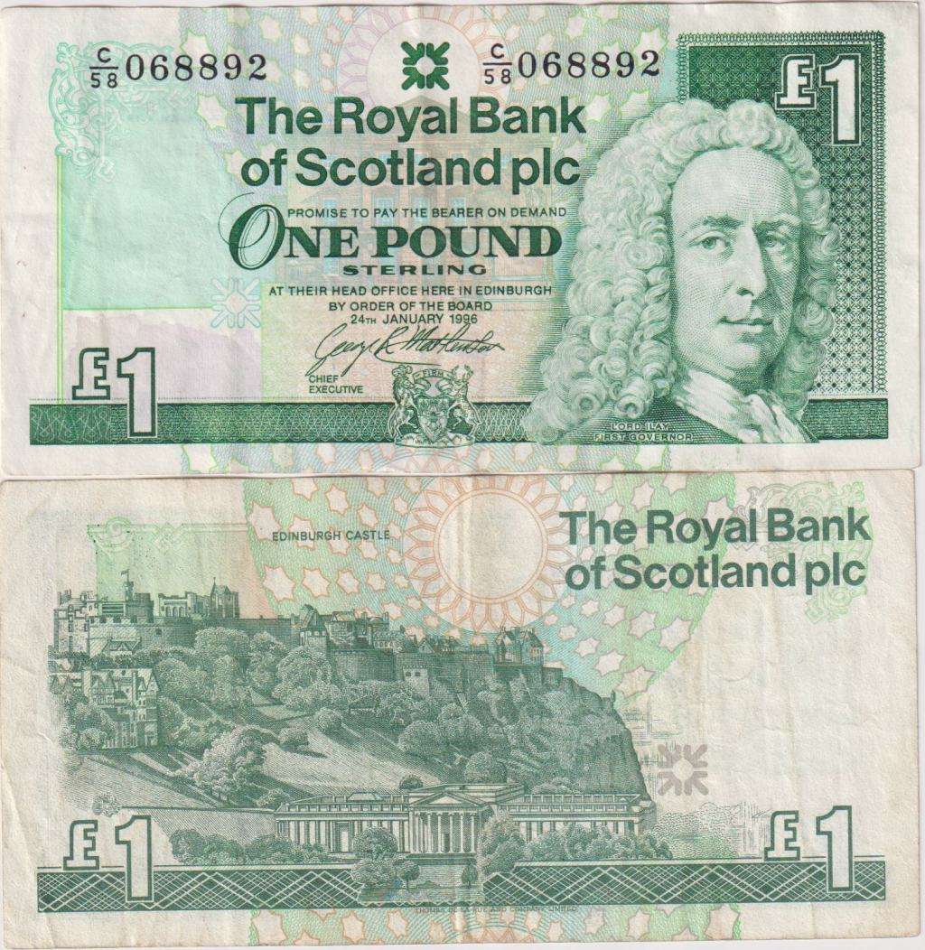 Scotland 1 Pound 1996 VF Royal Bank of Scotland