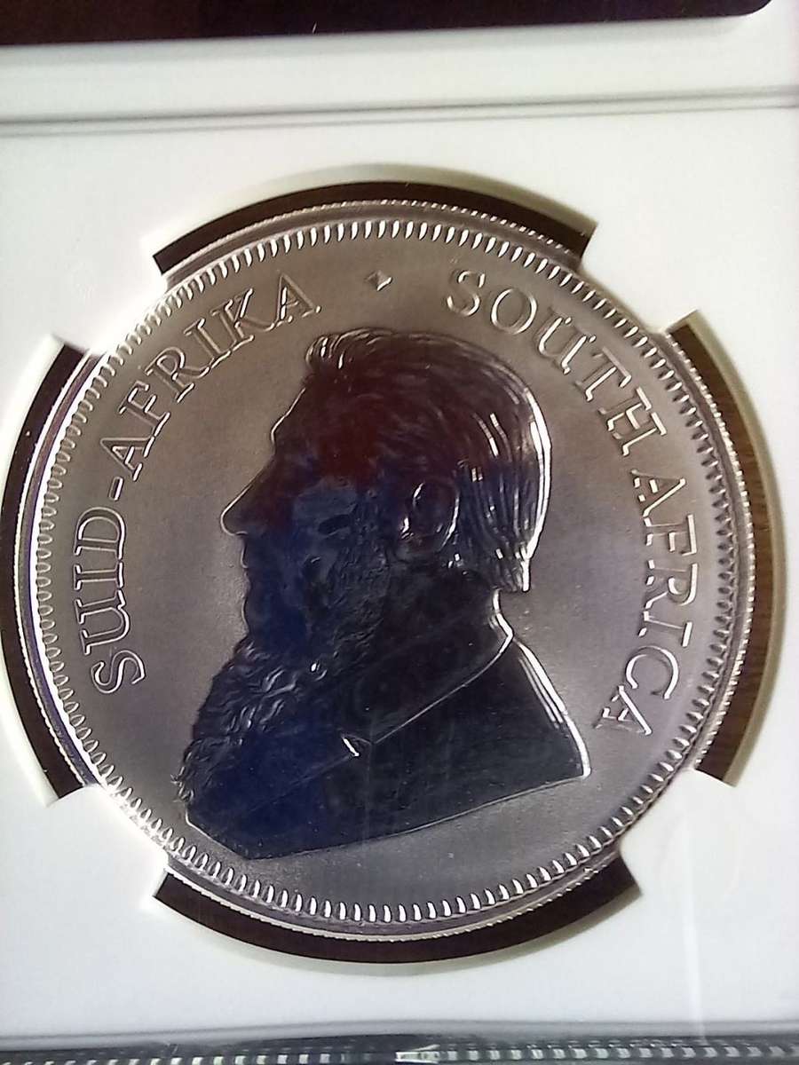 2017 SILVER 1 OZ KRUGER RAND NGC SLABBED SP68