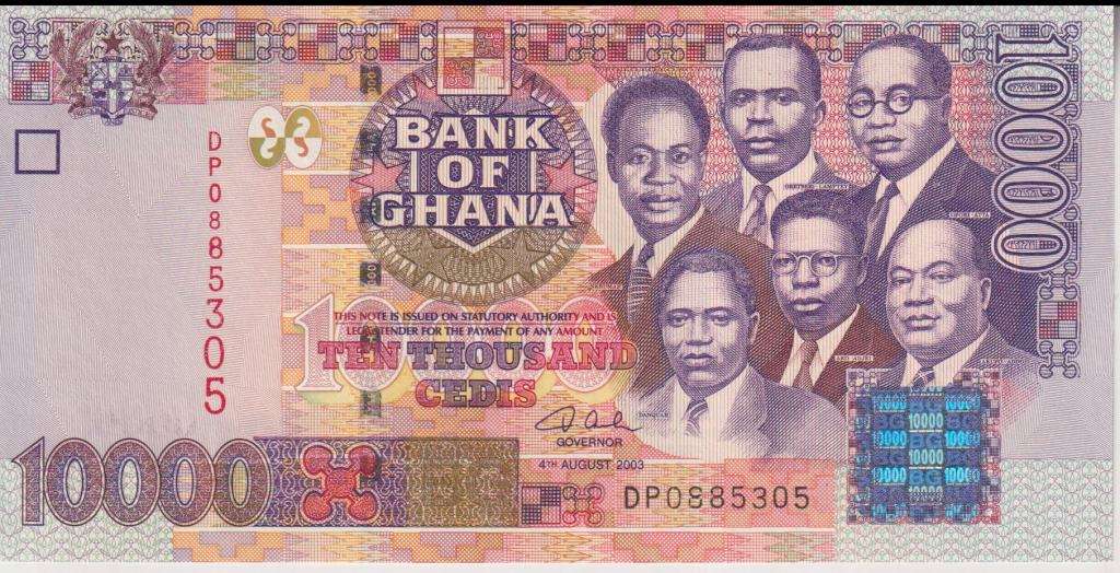 GHANA 10000 (10,000) Cedis 2003 P 35b UNC